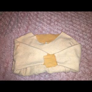 Light orange/yellow oversized sweater